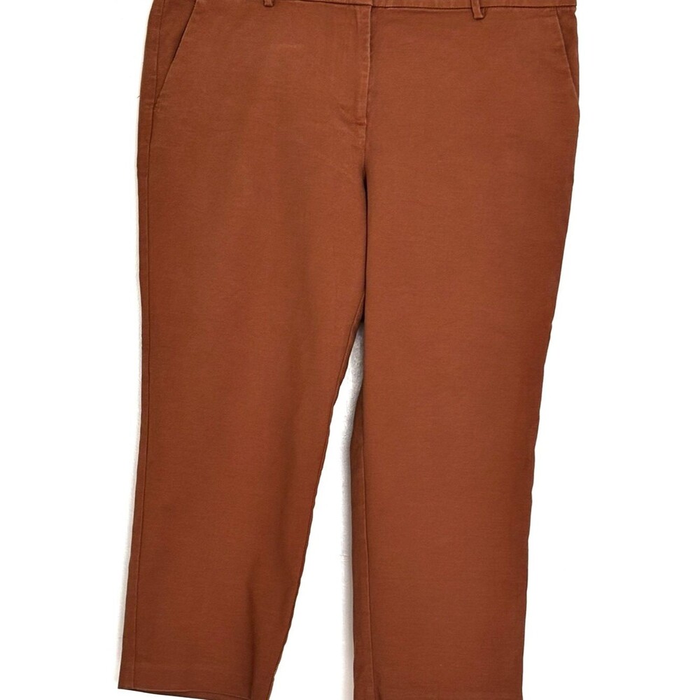 LOFT Riviera Slim Pants Cocoa Powder Size 14 Petite - Picture 3 of 5